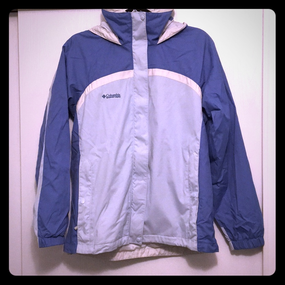 Blue Columbia Windbreaker Jacket